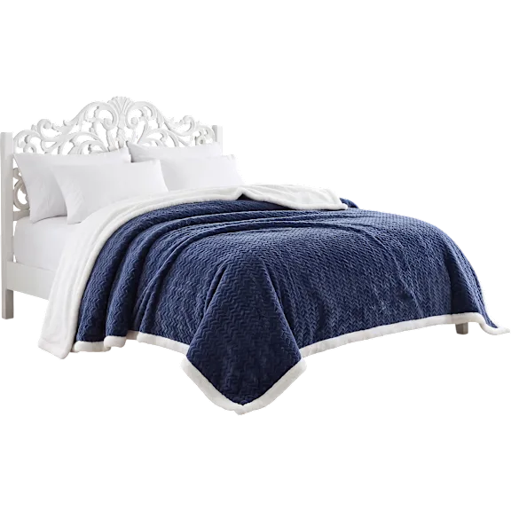 Luxury Home Oversized All-Season Jacquard Microplush Braided Blanket