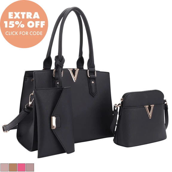 Malibu Skye 3-Piece Valentina Satchel Set