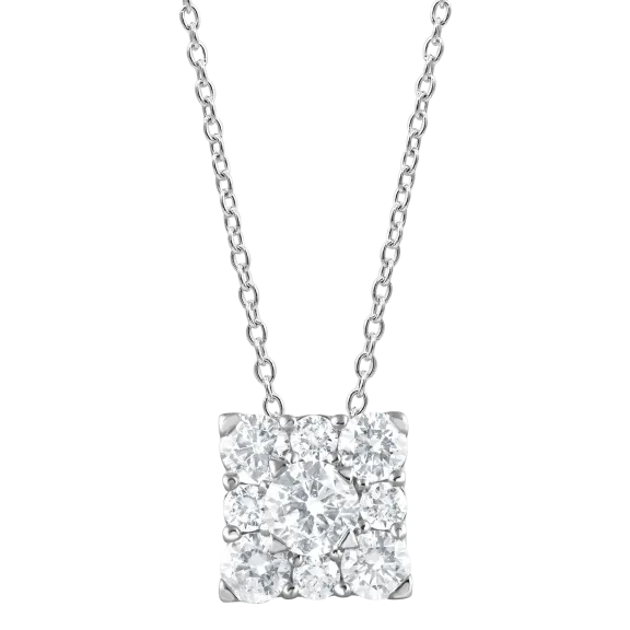 Beyond Brilliance 1 Carat Round Cut Lab Grown Diamond Cluster Earring or Pendant