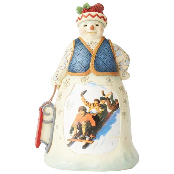 Jim Shore Heartwood Creek Snowman with Sled