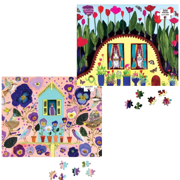 2-Pack: Greenbox 500 Piece Puzzles