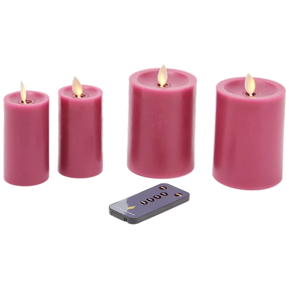 4-Pack: Luminara Flameless Candle Sets with Remote