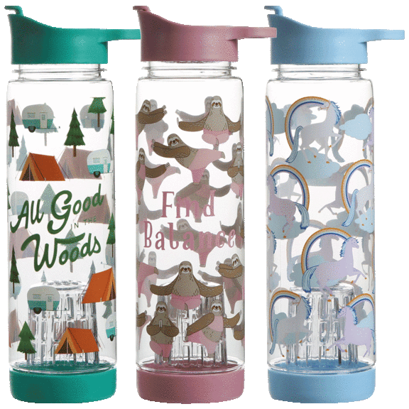 3-Pack: Molly & Rex Flavor Infusion Water Bottles