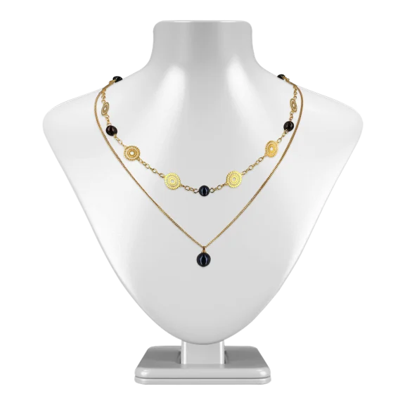 SUNSHINE COAST COLLECTION Soleil 18K Gold Filled Graduated Pearl Necklace