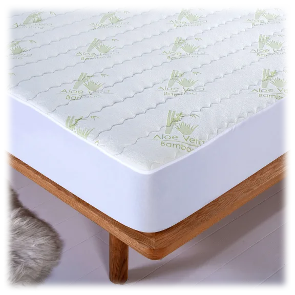 Bamboo Aloe Vera Hypoallergenic Mattress Pad