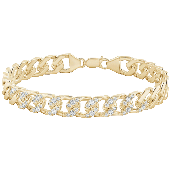 Tamborat Miami Cuban Chain Bracelet with Diamond Accents