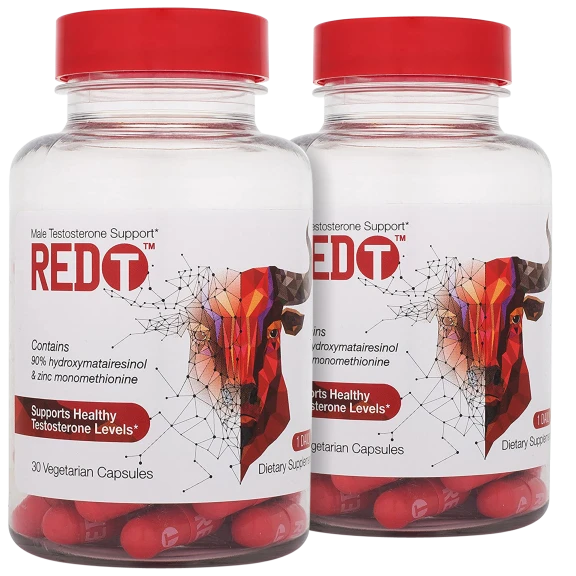 2-Pack: Red-T Zinc Immune Support for Men (60-Day Supply)
