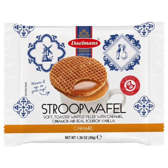 96-Pack: Daelmans Jumbo Caramel Stroopwafels