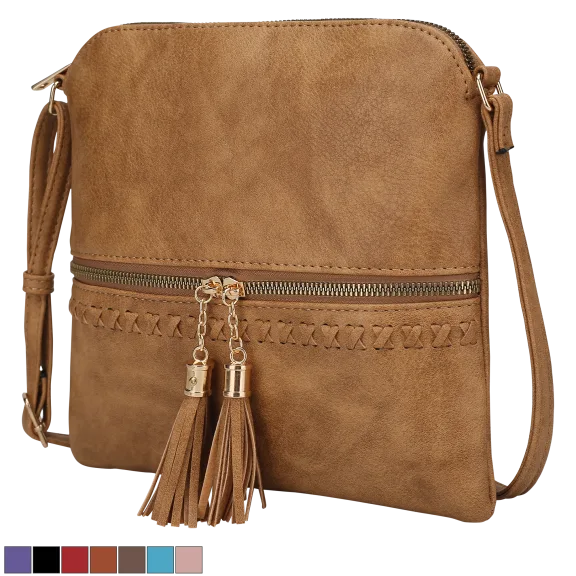 MKF Collection Women’s Corina Crossbody in Marbleized Vegan Leather