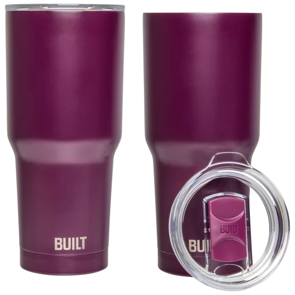 2-Pack: BUILT 30oz Double Wall Tumbler with Lid