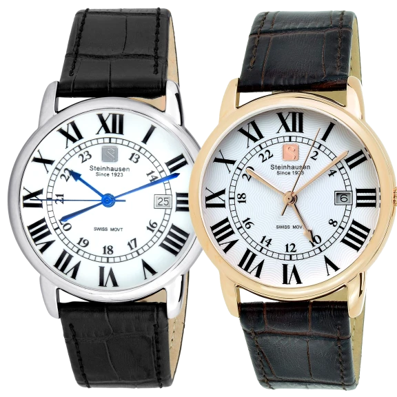Men's "Delemont" Swiss Quartz Watches by Steinhausen