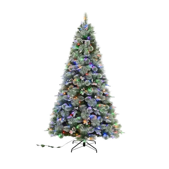 The 7.5' Lighted Snowfall Scotch Pine