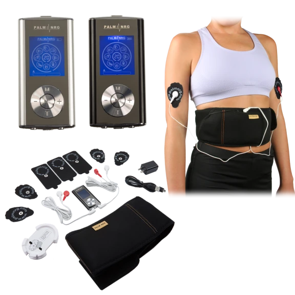 Palm NRG Digital Pulse TENS/EMS Massager with Belt