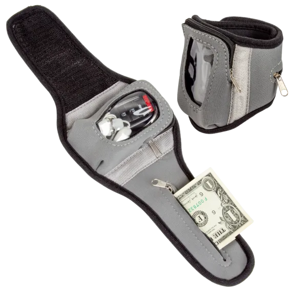 2-Pack: Tech Wrist Wallet for Earbuds, Keys, and More