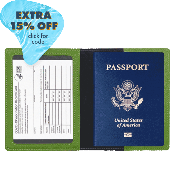 2-Pack: Ciana Passport and Vaccine Card Holder