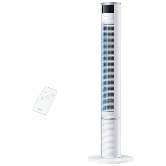 Odec Oscillating 43 Inch Portable Tower Fan with Remote & Touch Controls
