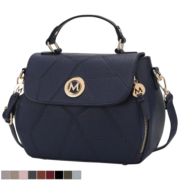 MKF Collection Clementine Vegan Leather Women’s Satchel Bag by Mia K
