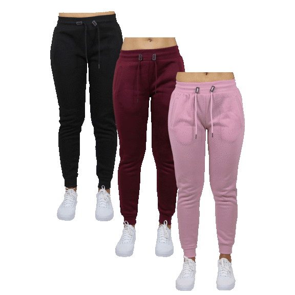 3-Pack: Women's Classic French Terry Jogger Lounge Pants
