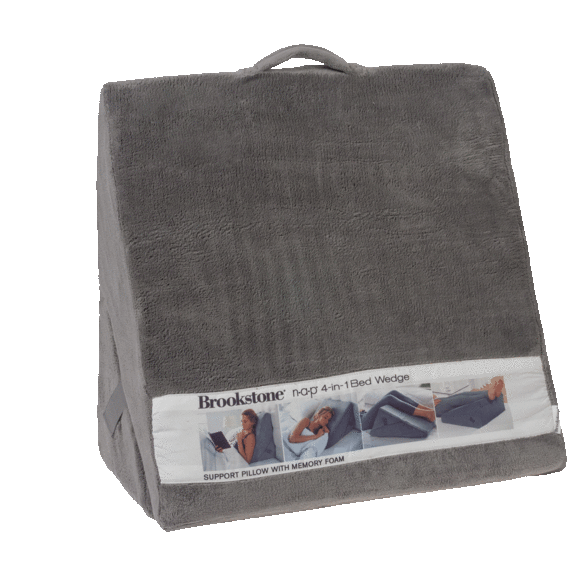Brookstone 4-in-1 Wedge Support Pillow with Memory Foam