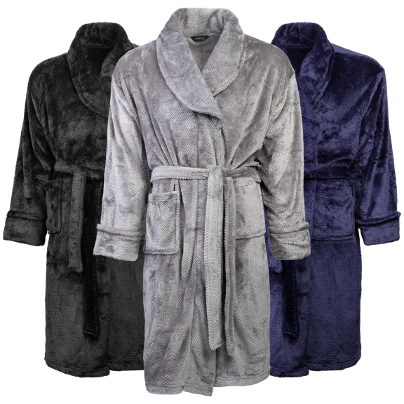 Amari Men's Micro Jacquard Robe