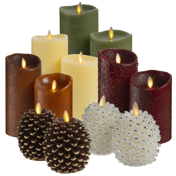 2-Pack: Luminara® Real-Flame Effect LED Candles
