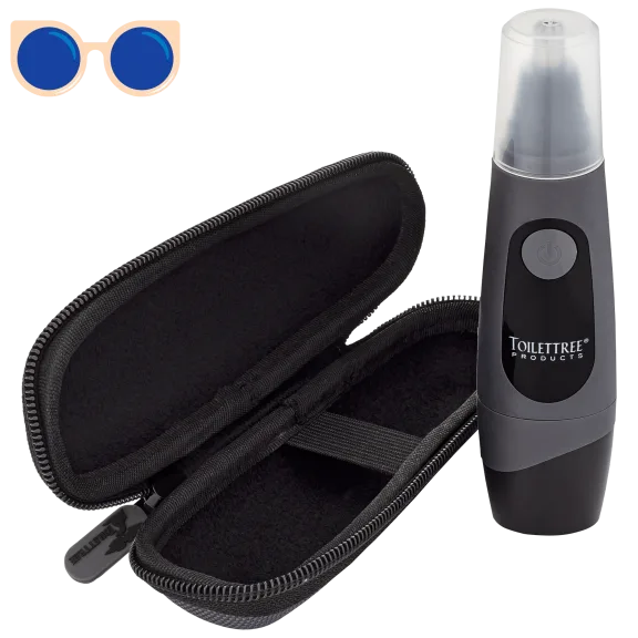ToiletTree Products Nose And Ear Hair Trimmer with Led Light & Travel Case