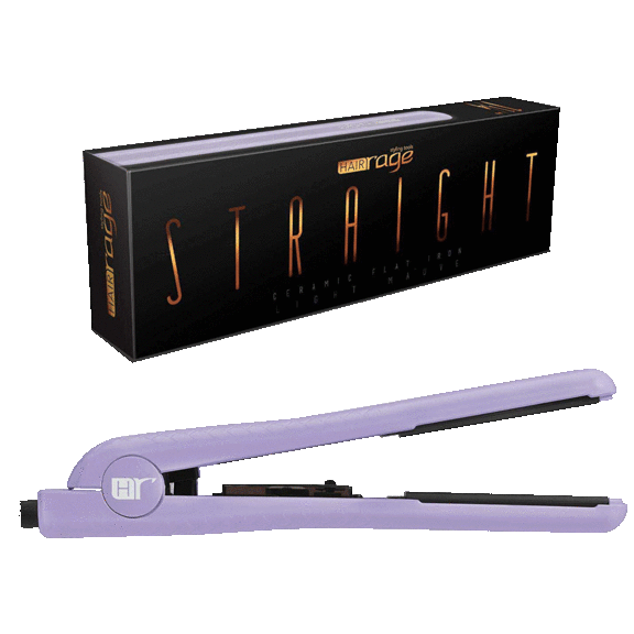 Hair Rage 1.25-Inch Flat Iron with Black Tourmaline Infused Ceramic Plates