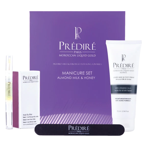 Predire Paris 4-Piece Manicure Set: Almond Milk and Honey