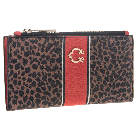 Leopard Pattern Humphrey Snap Wallet by C. Wonder