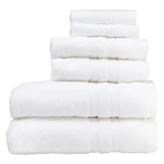 Tommy Bahama 6-Piece 100% Cotton Towel Set in White