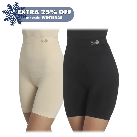 2-Pack: Sofft Compression Mid-Thigh Short