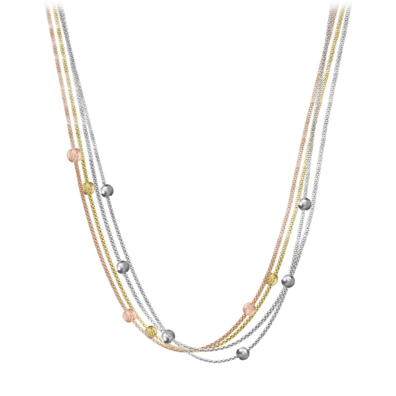 Savvy Cie 18K Italian 4-Layer Rope Necklace