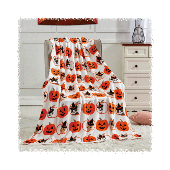 Noble House 50" x 60" Microfiber Plush Throws for the Fall Season