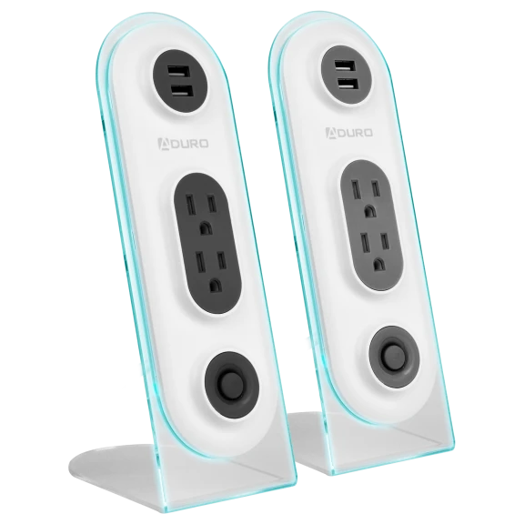 Aduro Surge Duo Dual USB & Dual Surge Charging Station
