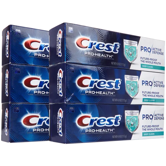 6-Pack: Crest Pro-Health Pro|Active Defense Deep Clean Toothpaste