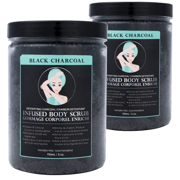 2-Pack of Charcoal Infused Body Scrub