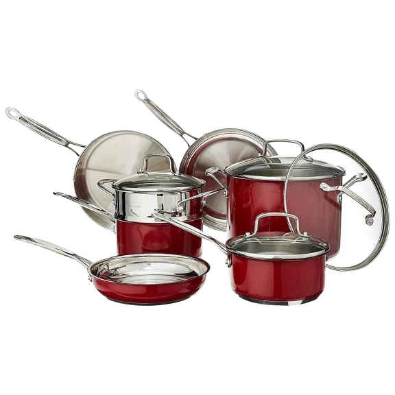 Cuisinart® Chef's Classic Stainless Color Series 11-Piece Cookware Set