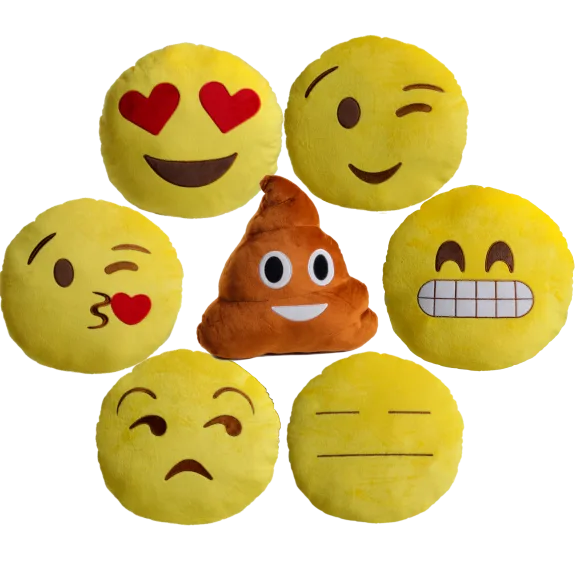 Plush 13" Emoji Pillows