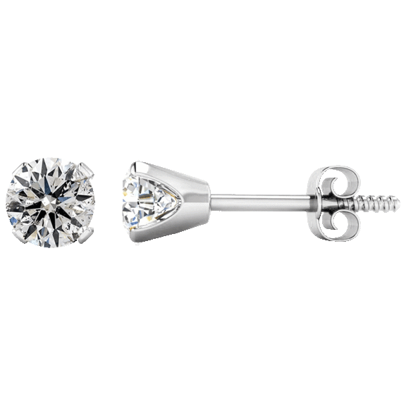 Diamond 1/2 Carat TW Stud Earrings In 14 Karat Gold Setting