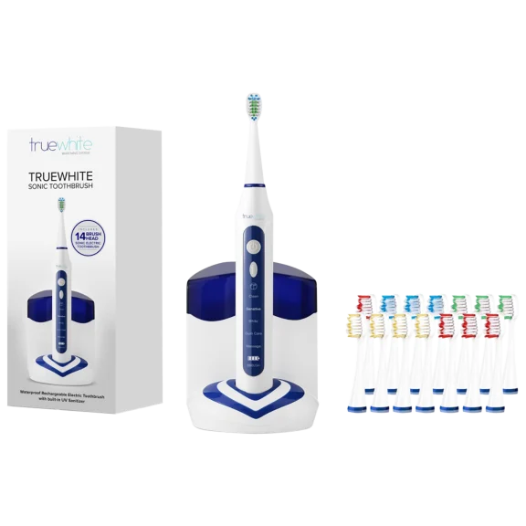 Truewhite Advanced Plus Toothbrush With Sanitizer And 14 Brush Heads