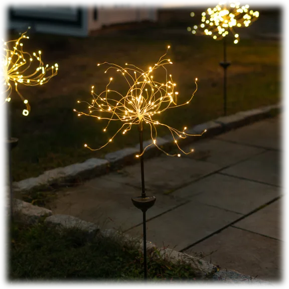 Touch Of ECO Twinklelite Solar Panel LED Garden Stake Light
