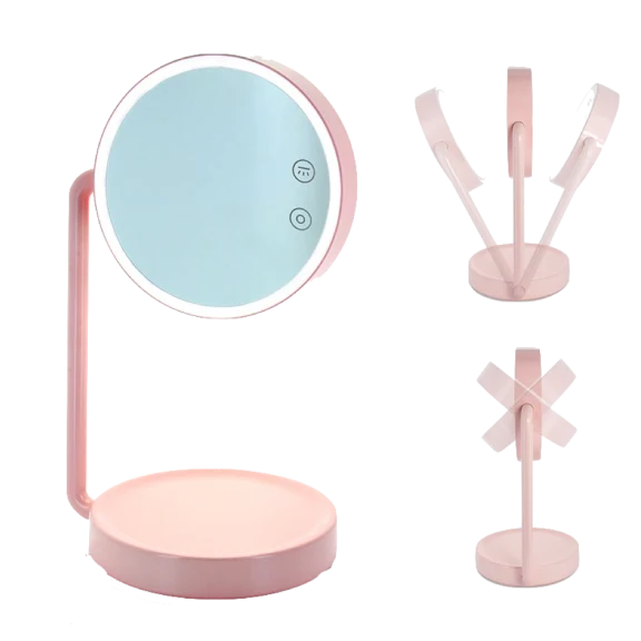 Portable Combination LED Vanity Mirror & Desk Lamp