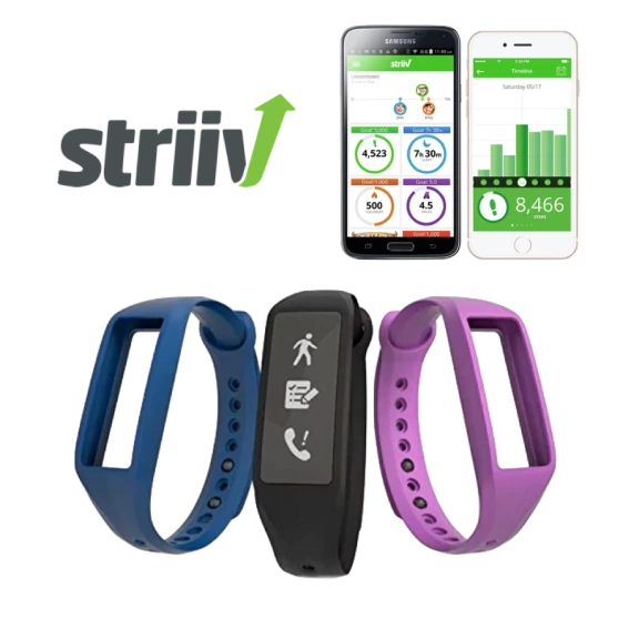 Striiv Fusion 2 Activity Tracker and Smartwatch (3 bands)