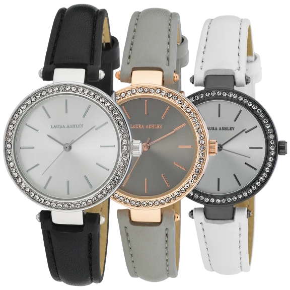 Laura Ashley T-Bar Stone Watch