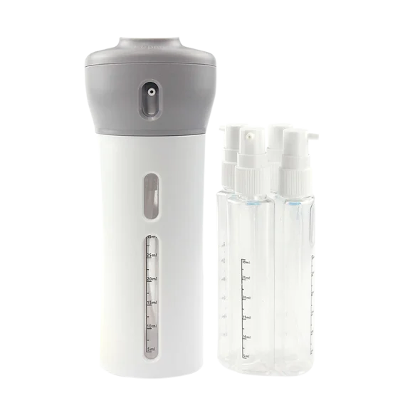 4-in-1 Leakproof Smart Travel Bottle Dispenser by Two Elephants