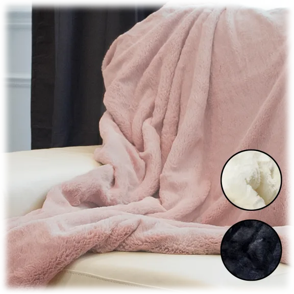 Luxe Faux Fur Throws 50" X 70"