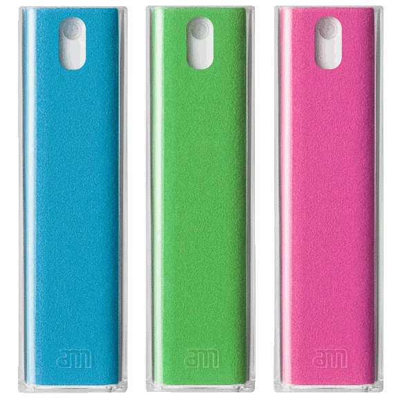 3-Pack: AM GetClean Mist 2-in-1 Microfiber Screen Cleaner