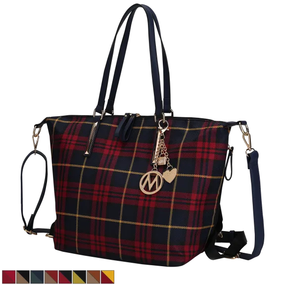 MKF Collection Laura Tote and Multi Compartment Backpack For Women