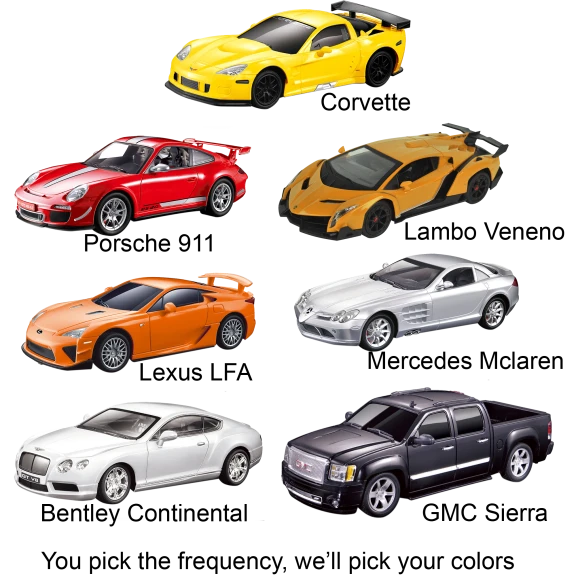 2-Pack: Braha 1:24 Scale RC Cars
