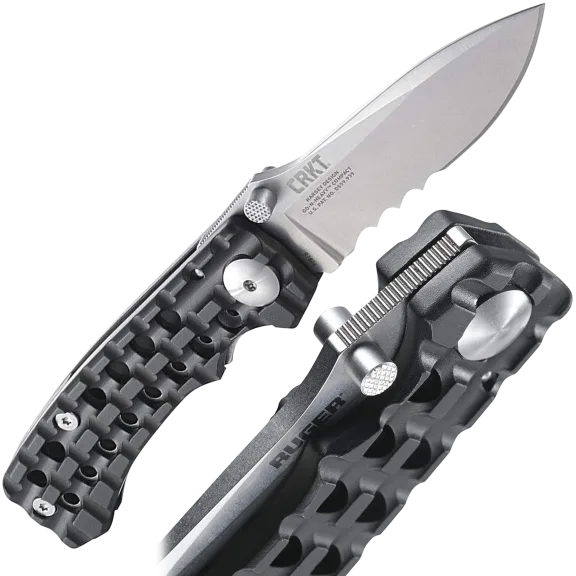 C.R.K.T. Ruger Go-N-Heavy Compact VEFF Serrated Knife